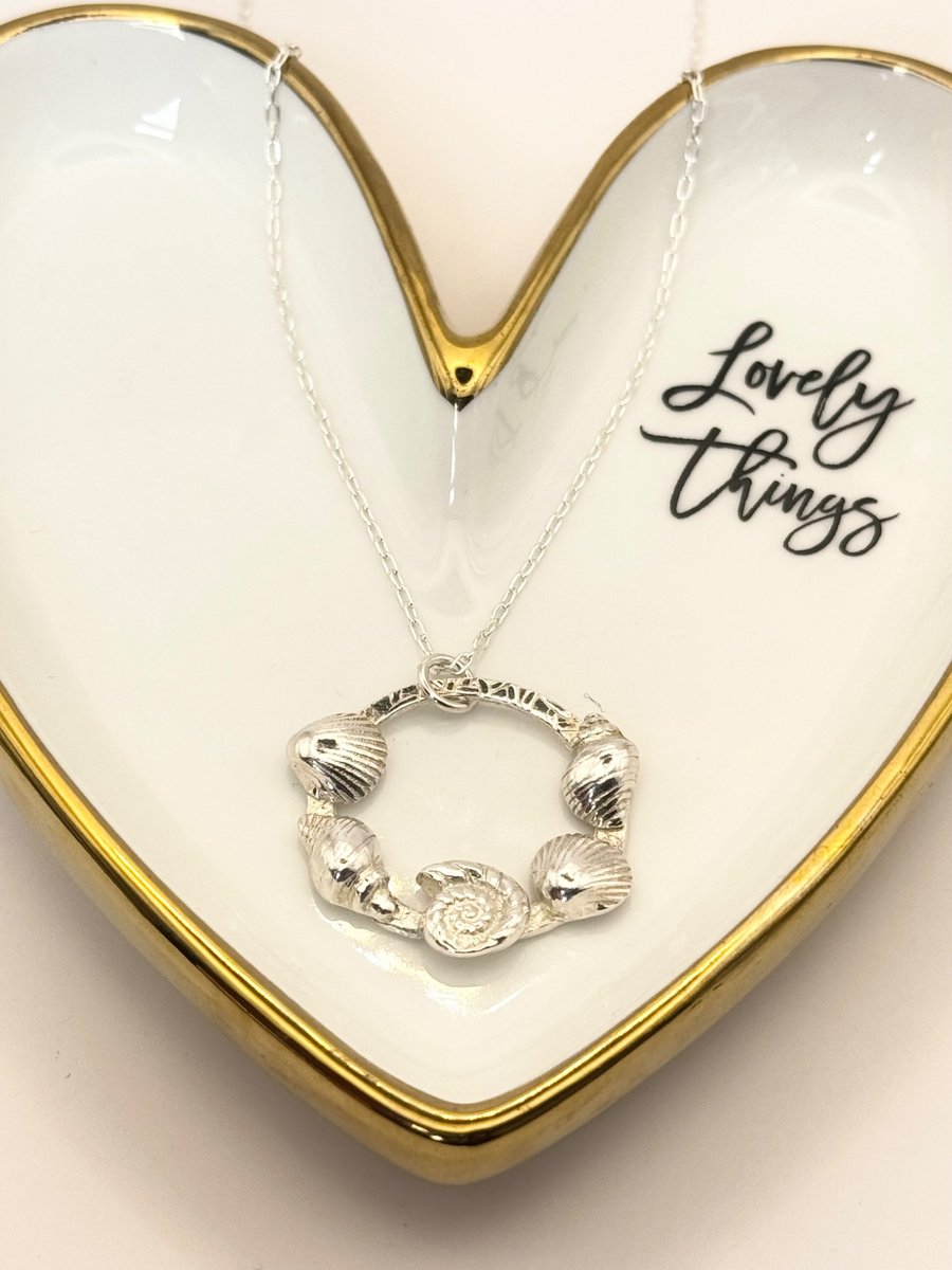 Fine Silver Sea Shell Pendant