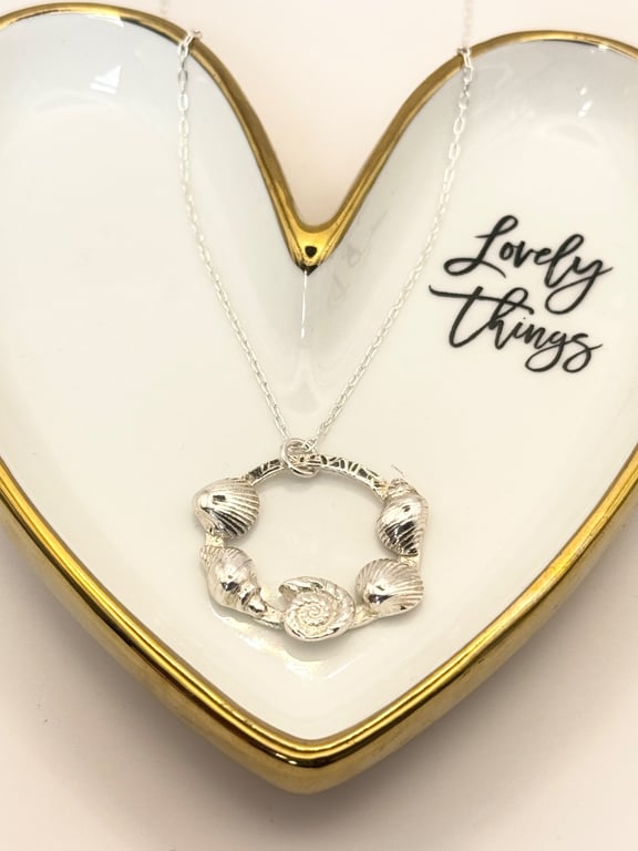 Fine Silver Sea Shell Pendant