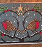 Hand printed Robin Christmas card - Image 2