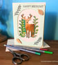 Handmade Raised Deer Birthday Card - Image 1