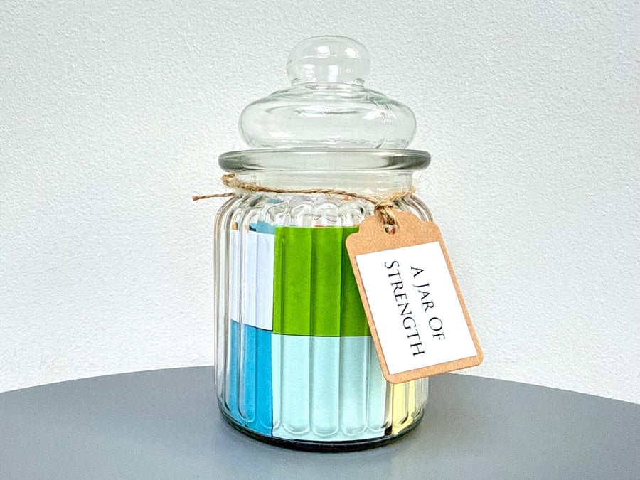 A Jar of Strength, 50 Quotes and Affirmations, Self Care Mental Health Gift 