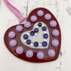 Fused Glass Red Heart