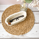 Oval Crochet Glasses or Trinket Basket