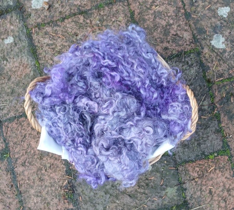 Lilac Gotland fleece