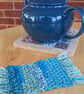 Set 0f 4 coasters, handmade Crochet Mug Rugs, Eco Gift for Coffee & Tea Lovers - Image 4