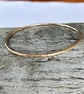 Gold Textured Minimalist Bangle - Image 4