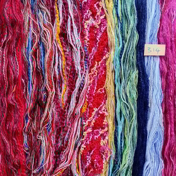Tapestry, embroidery, weaving, tassel making threads, yarns and fibres. 