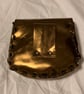 Pouch: Bronze coloured Leather Medieval Style W Red Shield Closure FREE SHIP - Image 4