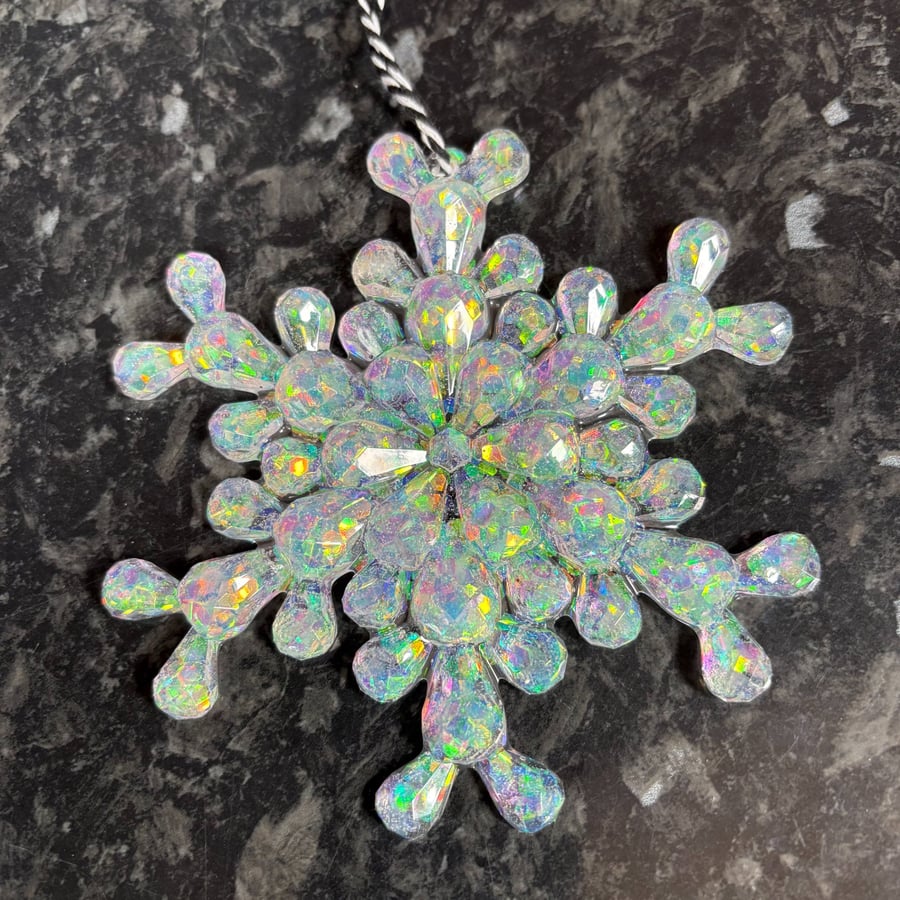 Christmas Snowflake Tree Decorations - made to order