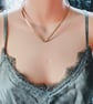 V Shape Rigid Copper Torc Collar Bib Necklace in 3 Sizes - Image 4