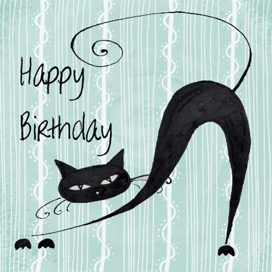 cat birthday card, cat birthday card, cat birthday card