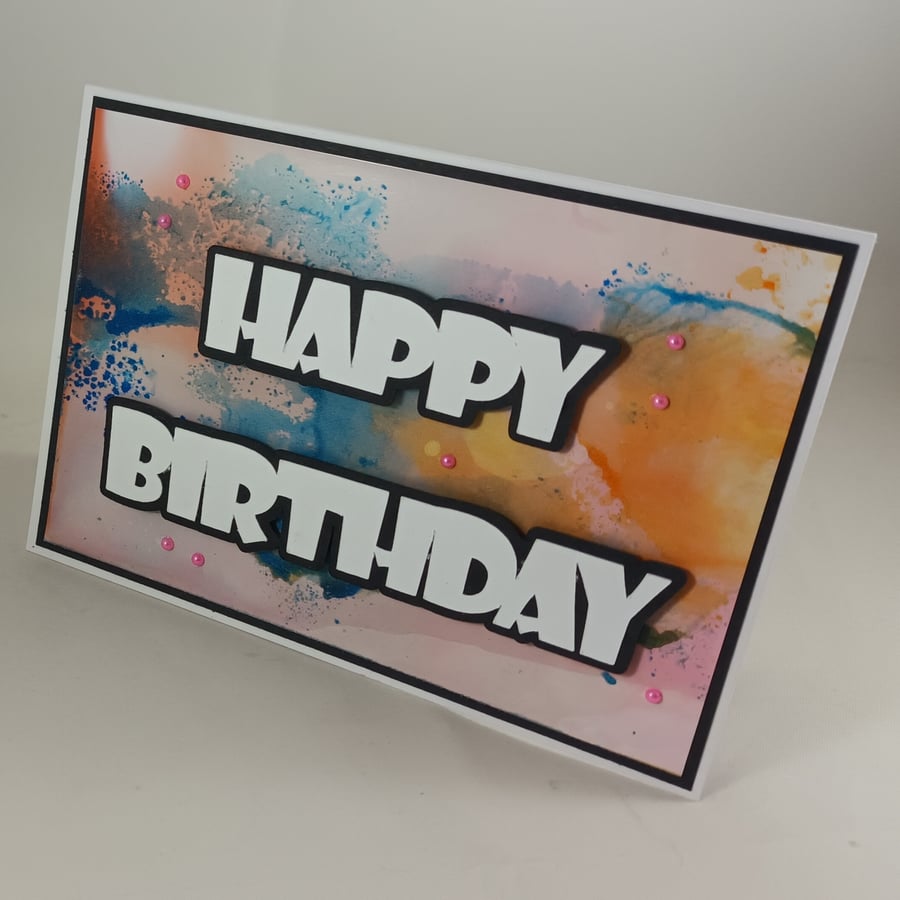 Handmade Happy Birthday card