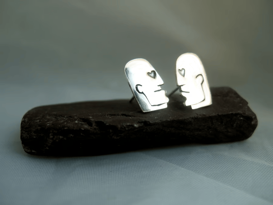 Sterling Silver Love in Mind earrings