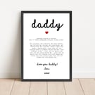 Personalised Daddy Print