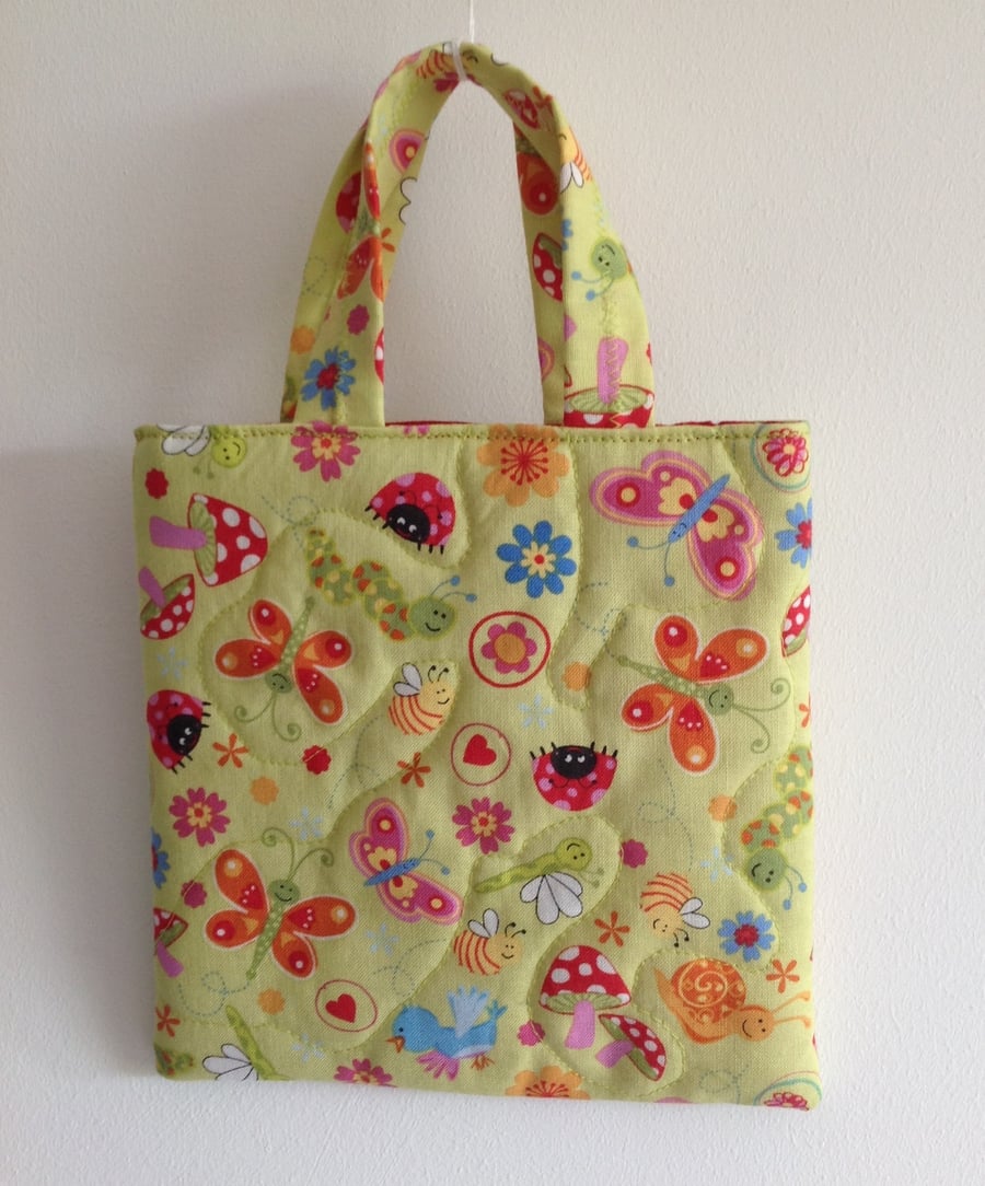 Cute Bugs Quilted Bag