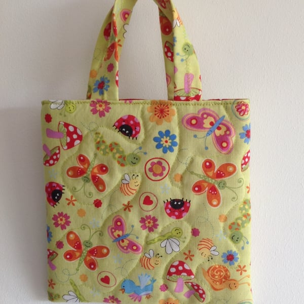 Cute Bugs Quilted Bag