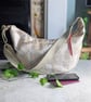 Dumpling Cross Body or Shoulder Bag, Sling Bag, Champagne Gold Chenille.  - Image 2