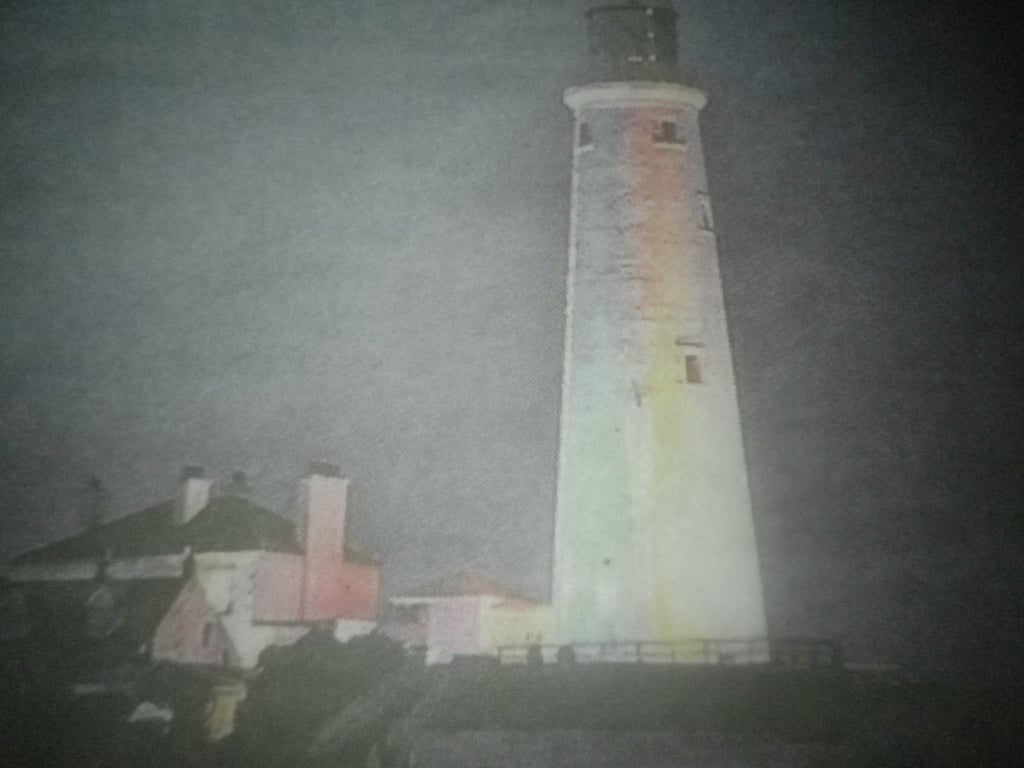  The Pink Lighthouse A4, unframed,mounted,free hook & easel, free shipping 2414