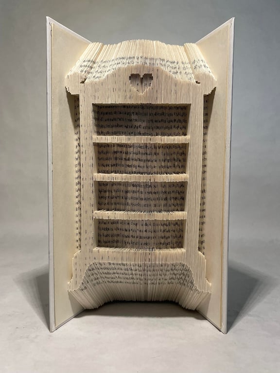 Victorian Bookcase 180 COMBI Book Folding Pattern - EMAILED PDF PATTERN