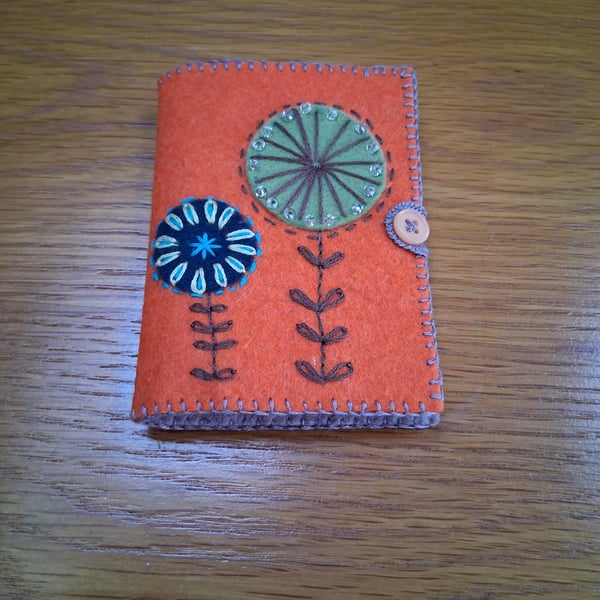 Felt Embroidered Needle Case