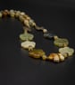  Jade and bronze carved flower drop earrings, Taurus jewelry - Image 5