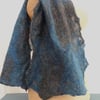 Cobweb Felt Scarf (blue glitzy)