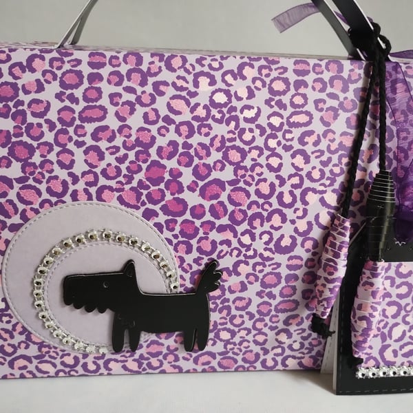 Diamante Dog Lunchbox Style Keepsake Gift Box 