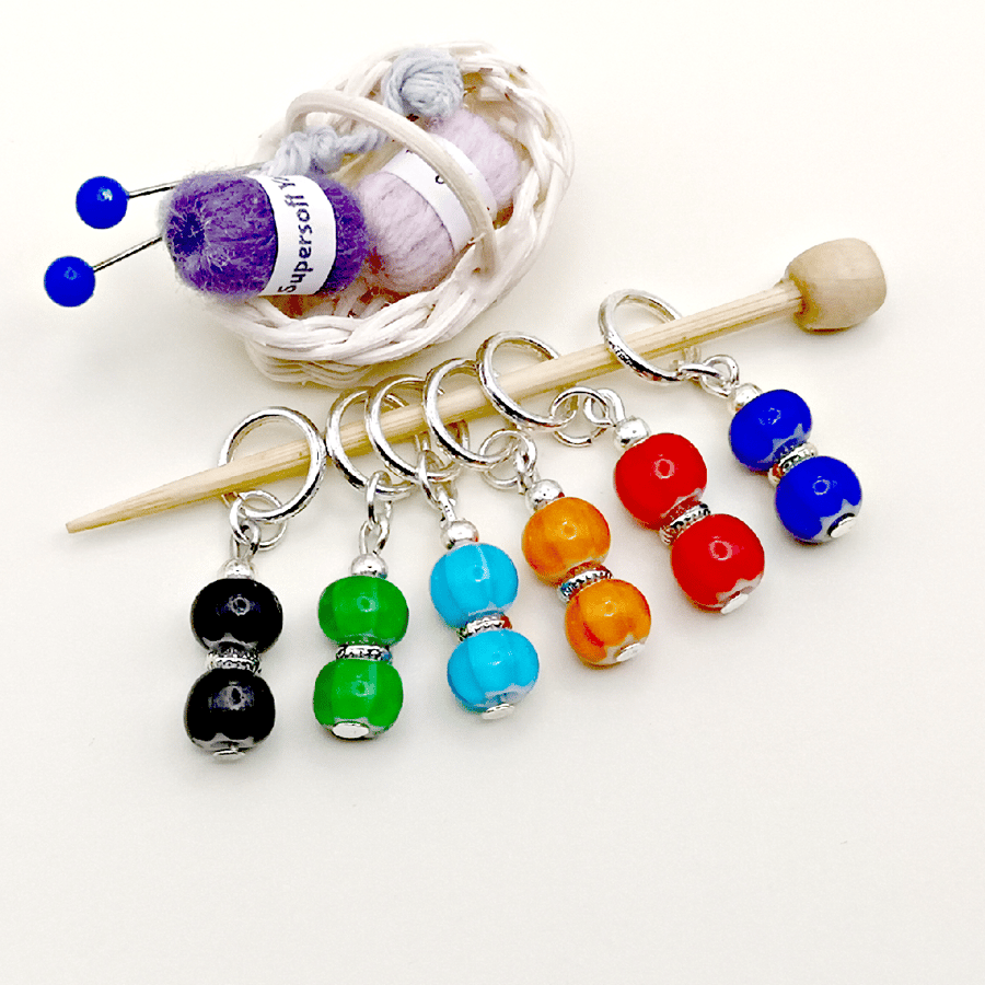 Star Bead Stitch Markers