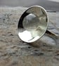 Luminous Moonstone Dome Ring A Whisper of Magic & Light. SILVER 925 - Image 1
