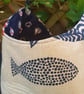 Nautical tote; with side pockets and coordinating fabrics - Image 6