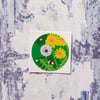 Dandelion Love 38mm round sticker