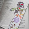 embroidered fabric bookmark