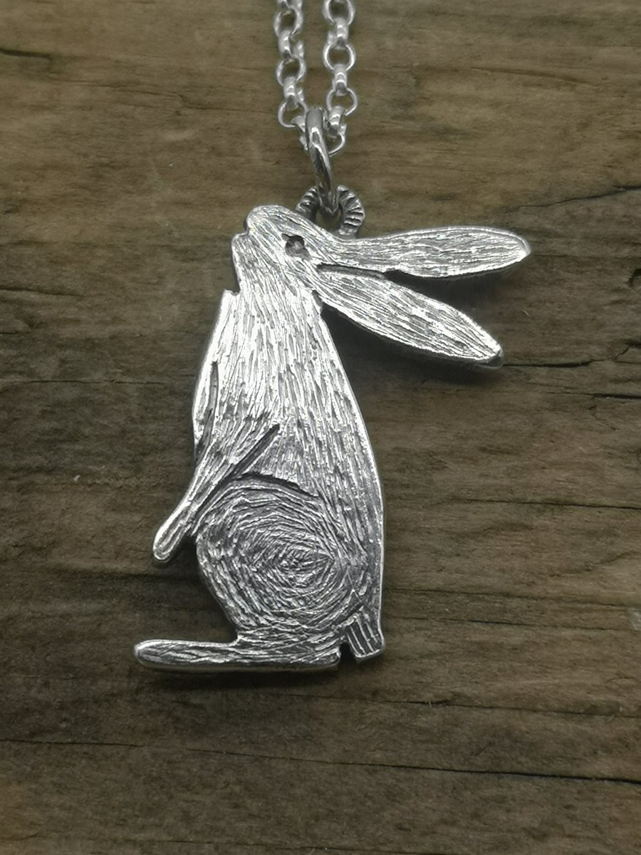 Star Gazing Hare Pendant  