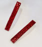 Red Sparkle Hair Clips - Image 3