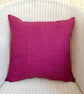 Scatter Cushion with Pad: Tapestry Swirls design Pink reverse 17" (43cm) - Image 4
