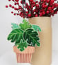 House plant Christmas tree decoration, Monstera Deliciosa - Image 3
