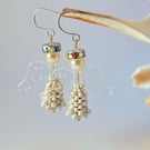 White Christmas Angel Earrings, Stocking Fillers, Secret Santa, Gifts For Her