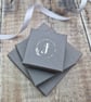 Sterling Silver 2 Circle Smooth and Twisted Necklace - JBJ2045 - Image 5