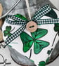 SALE 2026 - PAIR of LUCKY SHAMROCK FABRIC HEARTS - with lavender or padded - Image 5