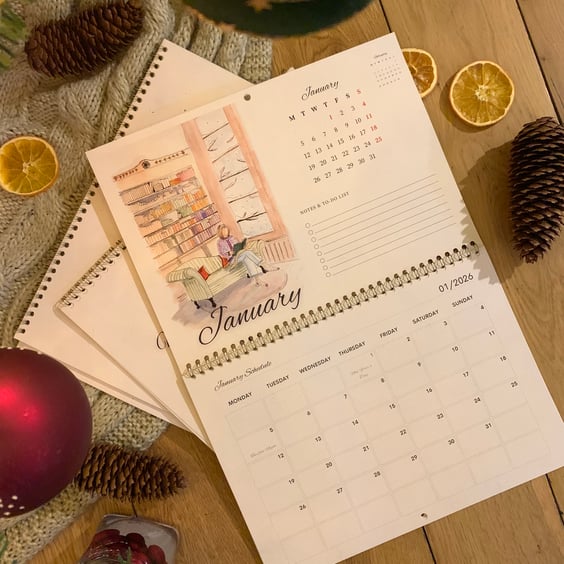 2026 Calendar - Double page Wall Calendar - Planner