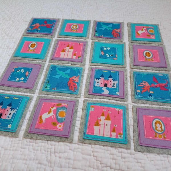 Travel toy, Princess matching pairs memory game