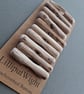 Set of ten driftwood toggle buttons with single hole - Image 5