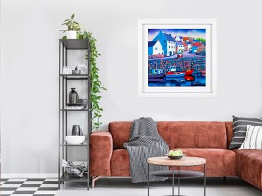  Large Framed limited edtion giclee print (Crail free pp UK)