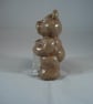 Ceramic Birthday Celebration Animal Bear Figurine Number Four Ornament. - Image 2
