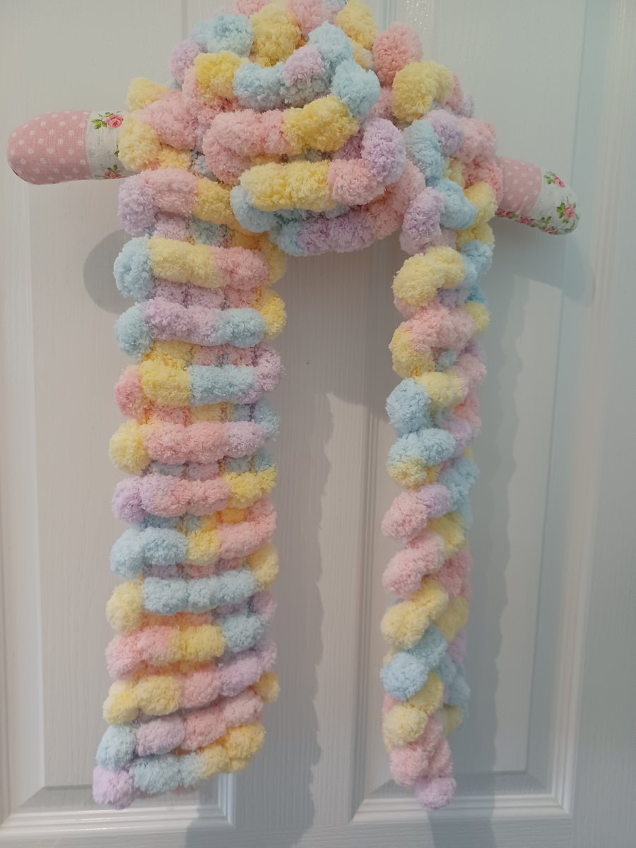 Pastel Multicoloured Furry Scarf