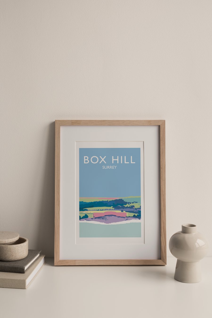 Box Hill Dorking Surrey Hills Giclee Travel Print