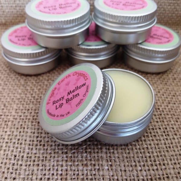Rosy Mellow Organic Lip Balm