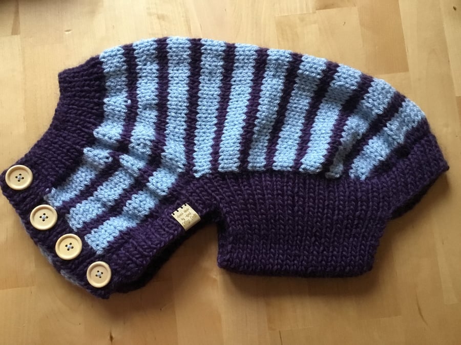 Dog Coat, Medium Dog Sweater, Hand Knitted, Border Terrier, Mini Schnauzer