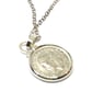 1934 92nd Birthday Anniversary 3d Threepence coin pendant plus 18inch SS chain  - Image 2
