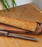 Handmade Reclaimed Oak French Stick Breadboard w Handle – Rustic or Round Edge